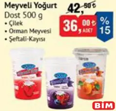 DOST MEYVELİ YOĞURT 500 G DOST MEYVELİ YOĞURT 500 G